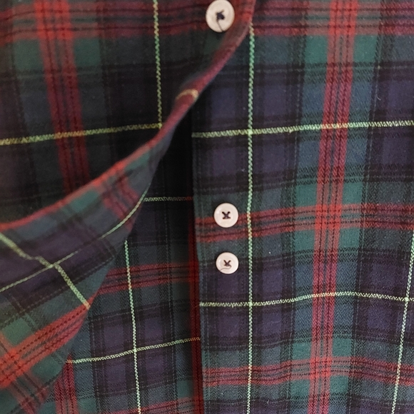 Adjustable Green and Blue Flannel - Picture 5 of 8